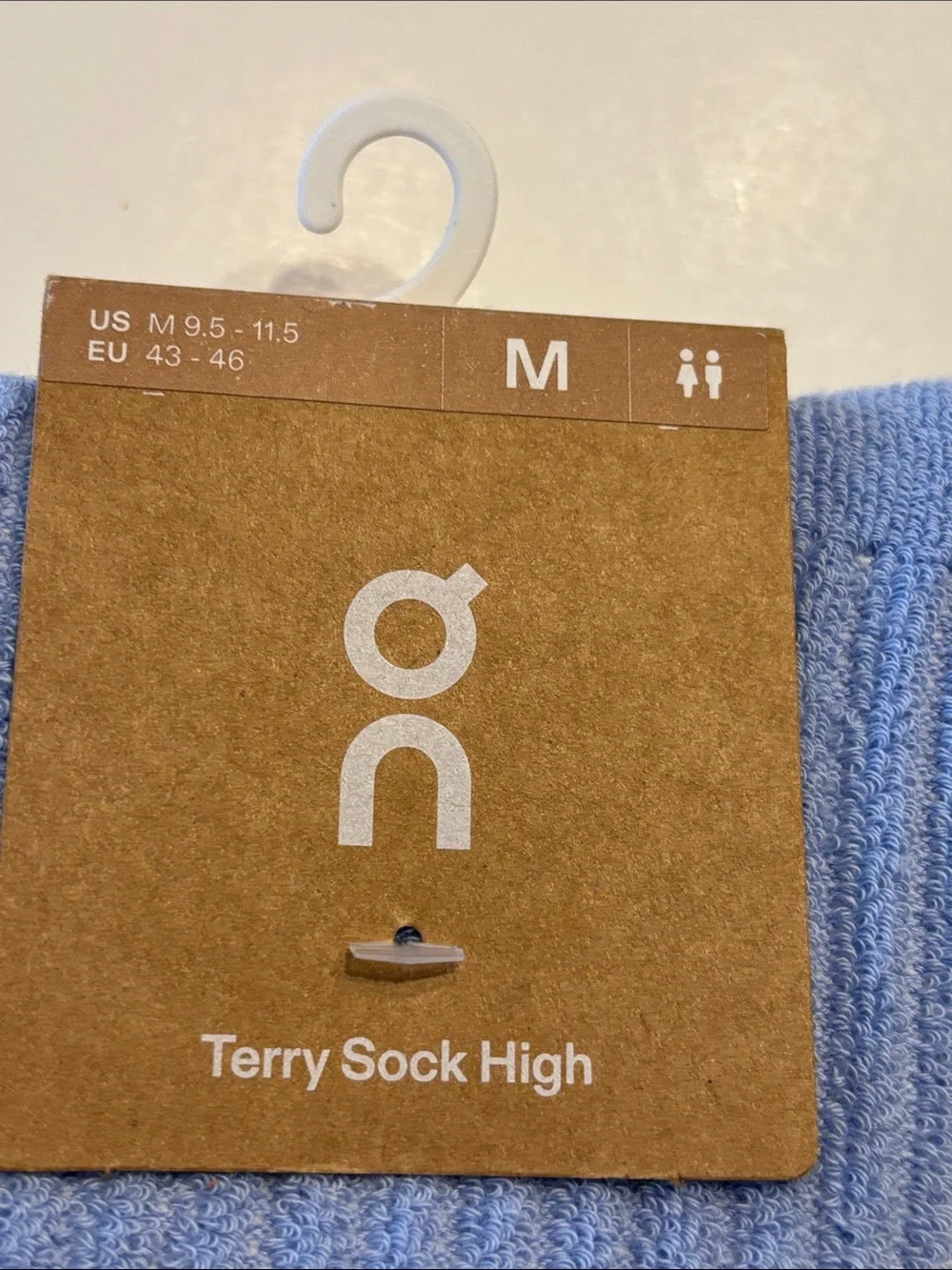 On Running Men's Light Blue Terry Sock High